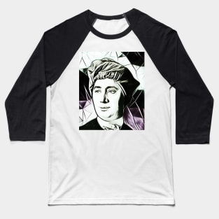 David Hume Black and White Portrait | David Hume Artwork 2 Baseball T-Shirt